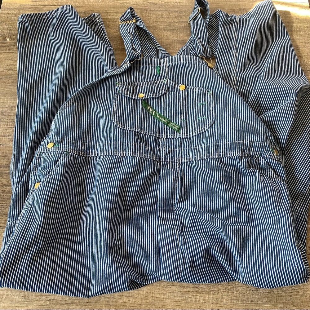 Key Jeans Stripped Overalls Size W52 X L30